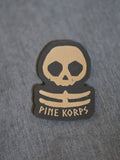 PineKorps Death Head Patch - Brown